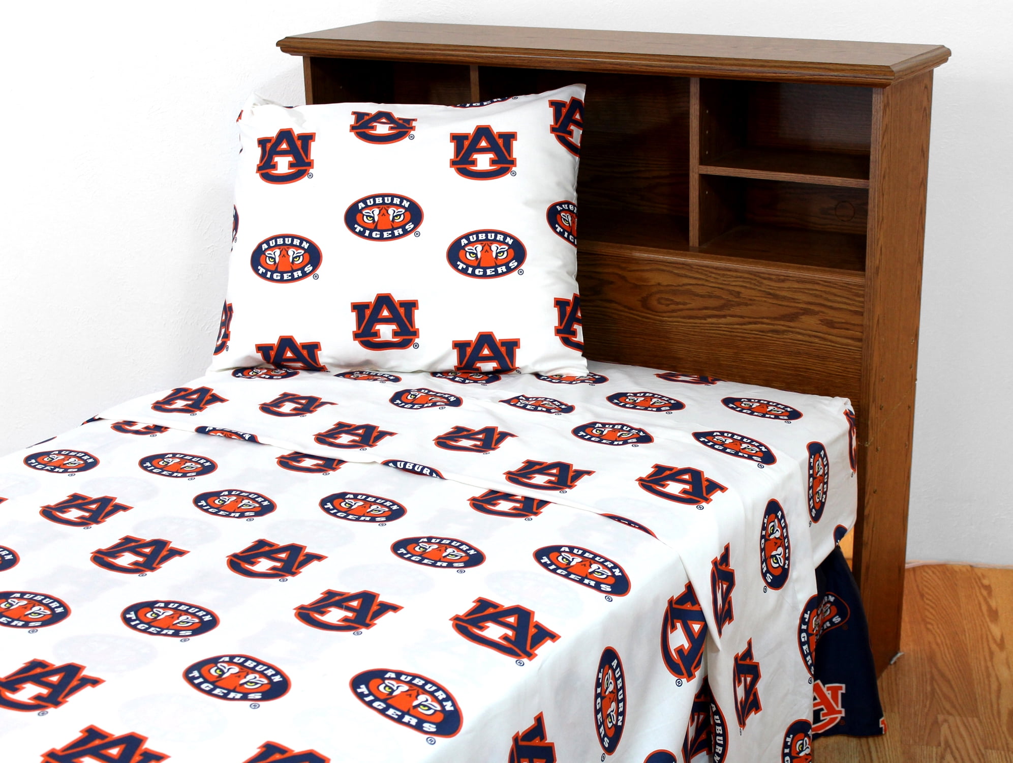 Auburn Tigers Sheet Set Choose From Your Size and Color White Twin XL