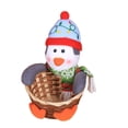thumbnail image 1 of Feliz Navidad Canasta de almacenamiento de dulces Decoración de mesa para el hogar Canastas organizadoras de muñeco de nieve Bolsa de regalo de año nuevo kenally JR1136-10, 1 of 7