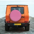 thumbnail image 6 of Goofa Pink Gingham Pattern Universal Tire Cover for Jeep, SUV, Truck, and Trailer – Waterproof, UV-Resistant,Easy to Install, Fits 14"-17" Tires-14 inch, 6 of 6
