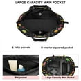 thumbnail image 3 of Black Christmas Ornament Pattern Travel Tote Bags for Women Carry On,Large Weekender Bags for Women Travel,Multi Functional Duffle Bag for Work,Shopping,Sports, 3 of 5
