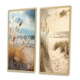 thumbnail image 3 of Designart "Beach Photo Coastal euphony I" Coastal Beach Framed Wall Art Set Of 2 - Beige Beach Framed Canvas Set For Living Room Decor, 3 of 7