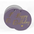 thumbnail image 2 of Inkdotpot Gold Foil Paper Hang Tag Happy Birthday Favor Tag 50 Piece, 2 of 7