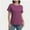 Purple, variant on Women's Lightweight Soft T-Shirt - Crew Neck, Curved Hem, Comfortable & Lounge Top, Trendy Tee