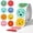 Multicolor02-1 Pack, variant on 1500 PCS Smiley Face Stickers Teachers Reward Stickers for Classroom 8 Colors Style Incentive Stickers Behavior Chart Stickers (1" Each, 3 Rolls)