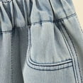 thumbnail image 6 of Girls Wide Leg Jeans Hip Hop Straight Denim Trousers Kids Bow Pattern Vintage Streetwear Denim Trousers, 6 of 6
