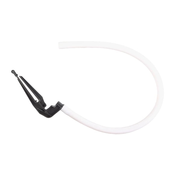 Tubo de recarga de inodoro y clip Kit de reparación de inodoro Ahorro de agua Resistente para mayoría de las demás válvulas Fácil de instalar Pieza Blanco