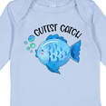 thumbnail image 4 of Inktastic Cutest Catch Cute Blue Fish Boys or Girls Long Sleeve Baby Bodysuit, 4 of 5