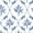 16-Blue Leaves, variant on Gogreen Gray Striped Queen sheet set with Deep Pocket Fitted Sheet Set, Breathable Microfiber Printed Bedsheets