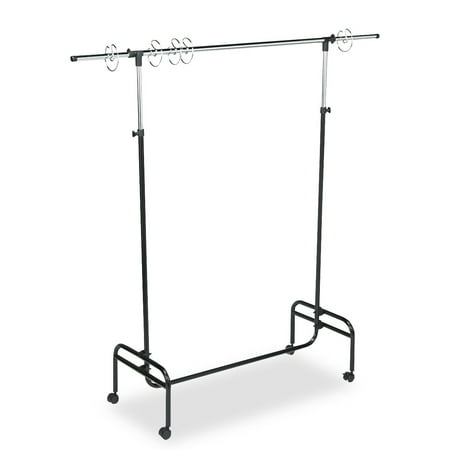 Carson-Dellosa Publishing Adjustable Mobile Chart Stand, 48" to 75" High, Steel, Black