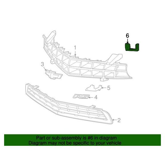 GM 92225408 Platefrt Grl Emb Bkg