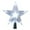White, variant on Christmas Tree Topper Star, Treetop Rustic Holiday Tree Toppers, Colorful Led Light Christmas Tree Decor for Christmas Holiday Home Fit for General Size Xmas Tree, 1 Pcs, 8.7x2.2"