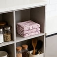 thumbnail image 4 of weibbin Superfine Fiber Kitchen Cleaning Cloth Floral Pattern Absorbent Non Shedding for Dishes 4PCS, 4 of 6