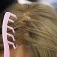 thumbnail image 3 of Portable Z Shape Comb Distribution Seam Comb,Hair Root Fluffy, Wide Tooth Large Hair Detangling Comb, Hair Styling Tool for Create Hairline[Pink], 3 of 4