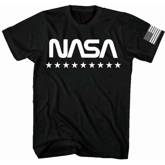NASA USA Flag Premium Adult T-Shirt