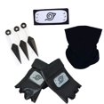 thumbnail image 1 of Conjunto de Anime de Naruto, accesorios de Cosplay de Kakashi, guantes de Uchiha, máscara Kunai, bolsa de Naruto Ninja, mitones, figura de acción de Anime, juguete de regalo para niños Fivean Figuras de anime, 1 of 2