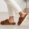 thumbnail image 3 of LAVRA Women's Fuzzy Slippers Animal Print Non-Slip Closed Toe Faux Fur Indoor House Shoes, 3 of 3