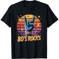 thumbnail image 2 of 100% Cotton Unisex Vintage 80's Rock Bands Eighties 80s Party Retro Music Band T-Shirt, 2 of 5