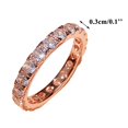 thumbnail image 2 of CILENON Non Tarnish Gold Rings Rose Gold Women Fashion Trend Single Full Diamond Zircon Ring Ladies Jewelry Diamond Rings for Women Size 6 10 Rubber Rings Women Silver Ring Ring Set(Rose Gold,9), 2 of 6
