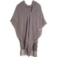 thumbnail image 1 of LinYooLi Poncho Cape Châle pour Femmes Surdimensionné Couleur Unie Pashmina à Capuche avec Franges Temps Froid, 1 of 5