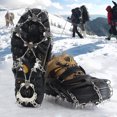 thumbnail image 1 of 1 par de tacos de hielo ligeros de 24 dientes con bolsa de transporte y pinza para nieve, 1 of 9