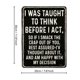 thumbnail image 4 of Funny Sarcastic Metal Tin Sign Wall Decor For Man Cave Garage, 4 of 5