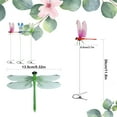 thumbnail image 3 of 6 Pack Colorful Dragonfly Clip, 3D Simulation Dragonfly Pole for Outdoor Indoor Fake Plastics Dragonfly for Garden Stakes Yard Patio Ornaments with Clip for Hat Clothes, Fly Scare Devices, 3 of 9