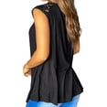 thumbnail image 4 of Gvmfive Women Summer Sleeveless Lace Splicing Tunic Tank Tops, 4 of 4