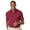 Burgundy, variant on BlueGeneration Mens Short Sleeve Superblend Pique With Pocket - Light Blue Large Solid