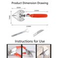 thumbnail image 2 of Adjustable Miter Shears Kit with Spare Thin Blades, 45°-135° PVC Trunking Angle Cutting Hand Tool, 2 of 8
