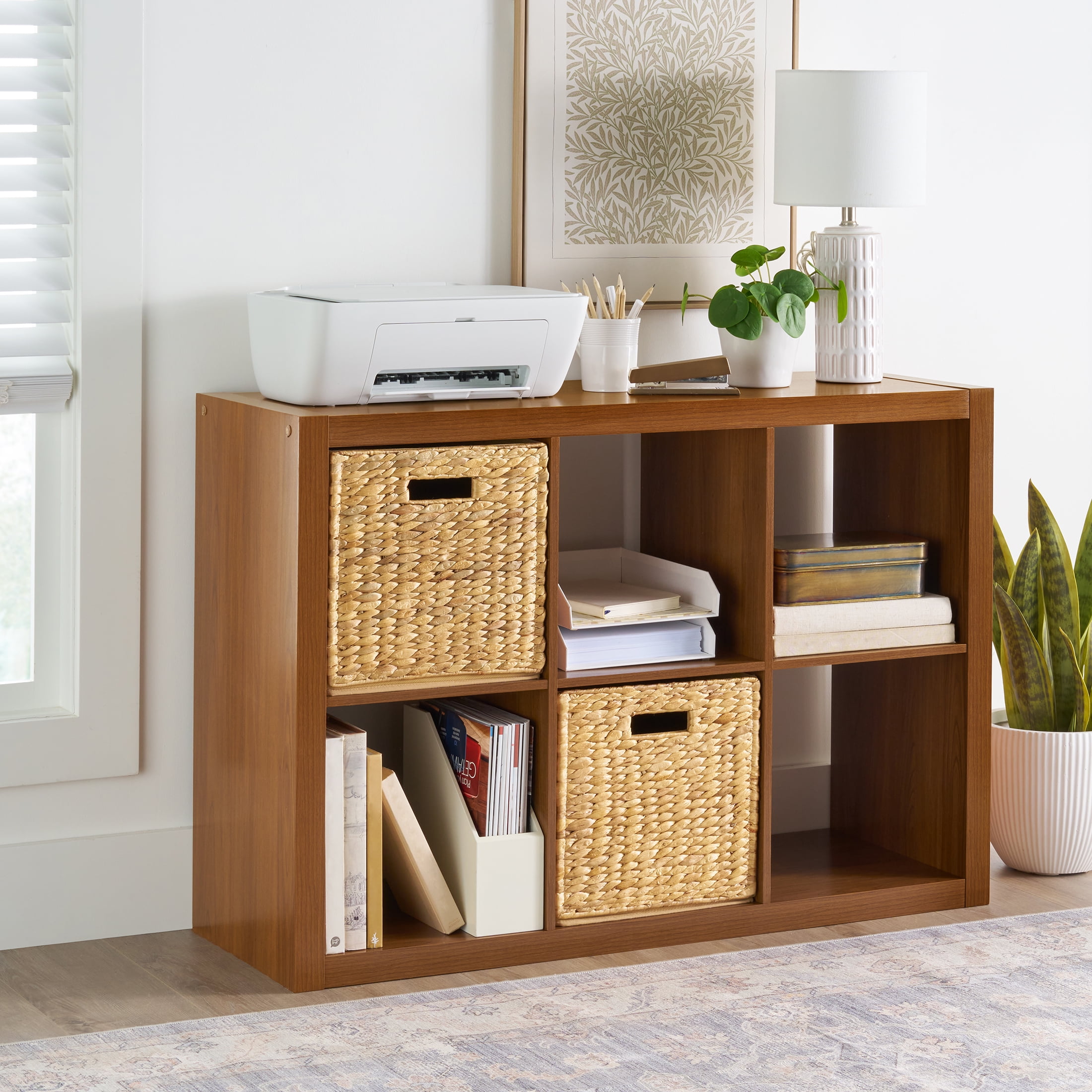 Better Homes & Gardens 6 Cube Storage Organizer, Acorn