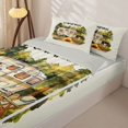 thumbnail image 3 of Homewish Outdoor Camping Adventure Zipper Twin Comforter Sets with Fitted Sheet and 2 Pillowcases,3D Camper Print Zipper Bedding Set Fore Boys Kids,Lightgray Reversible,4-Piece, 3 of 7