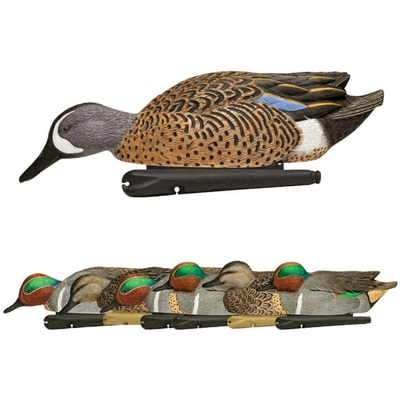 Avian X Blue Winged Teal Decoys Bundled w/Floating Green Winged Teal Decoys