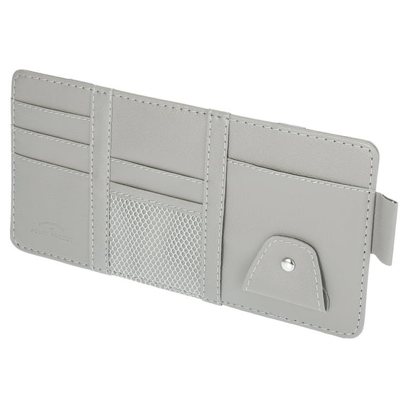Unique Bargains Car Sun Visor Organizer Interior Storage Pocket Case for Pen CD Card Document Gray