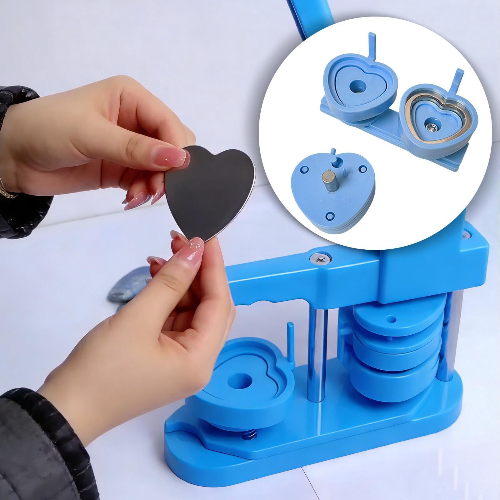 FVDPWYE ABS Plastic Badge Maker Die Mold Kit for Button Badge Press Machine and Creative Light Blue