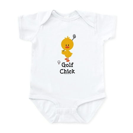 

CafePress - Golf Chick Infant Bodysuit - Baby Light Bodysuit Size Newborn - 24 Months