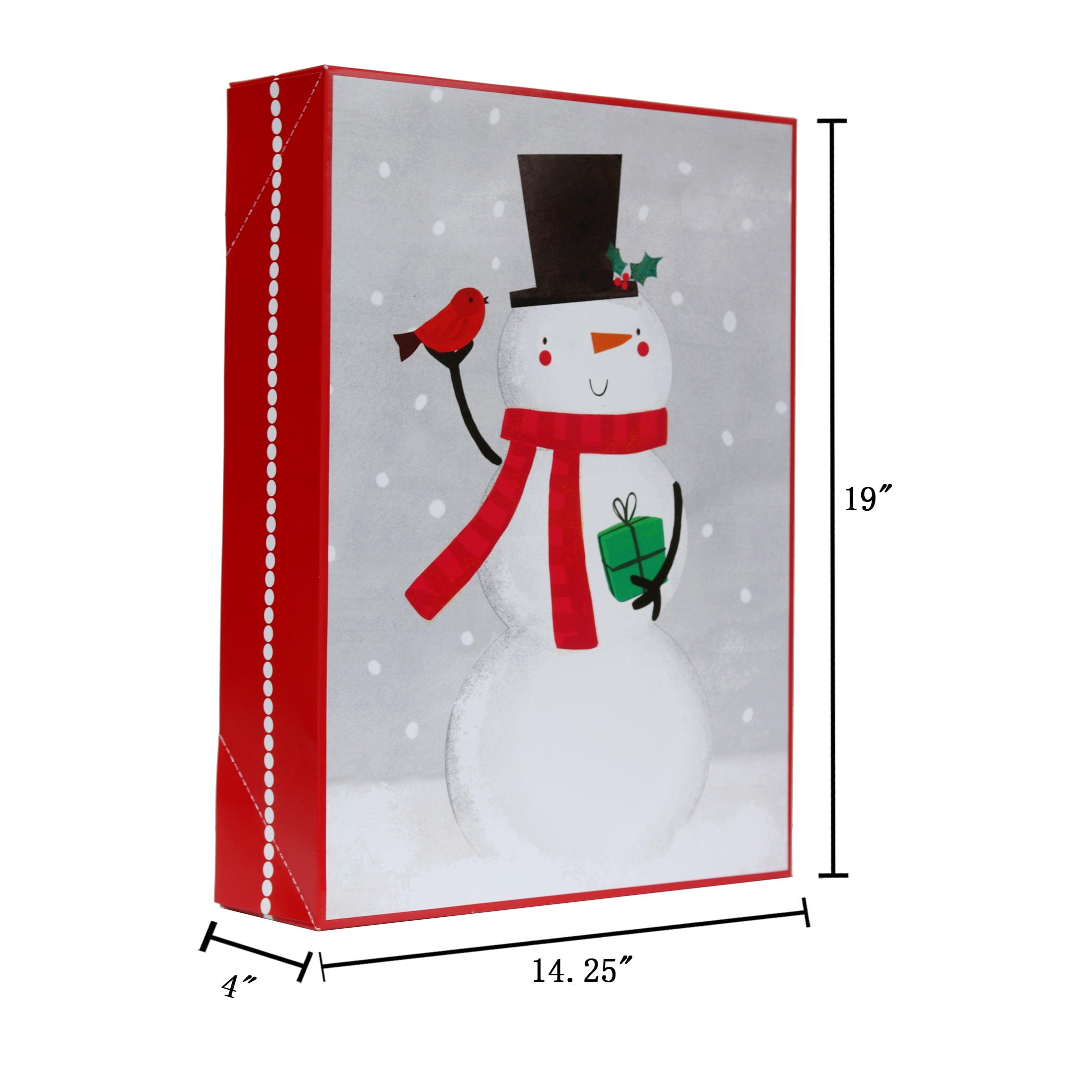 Holiday Time Red and White Christmas Box, Size Robe, 2 pack