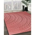 thumbnail image 2 of Ahgly Company Indoor Square Patterned Light Coral Pink Area Rugs, 5' Square, 2 of 6