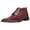 Burgundy, variant on LIBERTYZENO Mens Ankle Boots Genuine Leather Lizard Print Dress Shoes, Beige