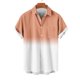 thumbnail image 4 of Blusa y camisa de manga corta con cuello vuelto para hombre, blusa informal de moda con cuello vuelto, blusa estampada de manga corta con botones, blusa de poliéster para hombre, 4 of 6