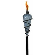 Tiki 64 In. Blue Glass Swirl Metal Patio Torch 1116079 Pack of 4