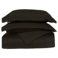 thumbnail image 1 of Elegant 650 Thread Count Egyptian Cotton Duvet Cover Set - Twin, Black, 1 of 7