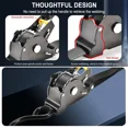 thumbnail image 5 of Retractable Ratchet Straps 1" x 10',Tie Down Strap 1500lbs Break Strength S-Hook, 5 of 16