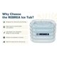 thumbnail image 2 of REBREA Ba&ntilde;era inflable para ba&ntilde;o de hielo - Grande transparente - Ba&ntilde;era de inmersi&oacute;n en hielo para terapia de agua fr&iacute;a - Ba&ntilde;era de i, 2 of 9