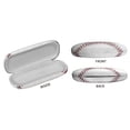 thumbnail image 3 of WIRESTER Durable Hard Clamshell Eyeglass Case with Microfiber Cloth - Baseball, 3 of 6