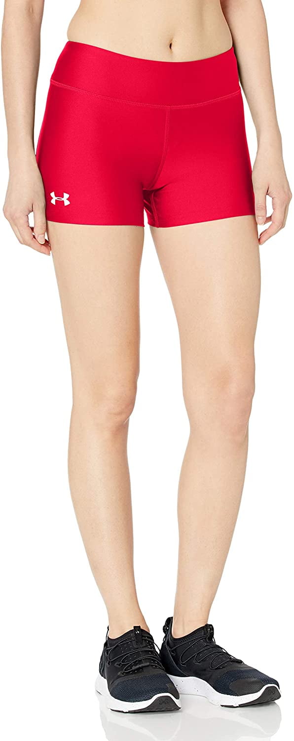 womens red under armour shorts