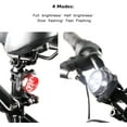 thumbnail image 3 of USB Rechargeable Bike Light Set,Super Bright Front Headlight and Rear LED Bicycle Light,650mah Lithium Battery,4 Light Mode Options(2 USB cables and 4 Strap Included), 3 of 3