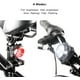 thumbnail image 3 of Juego de 2 luces recargables USB para bicicleta, faro delantero superbrillante y luz trasera LED para bicicleta, 4 modos de iluminación (2 cables USB y 2 correas incluidas)., 3 of 6