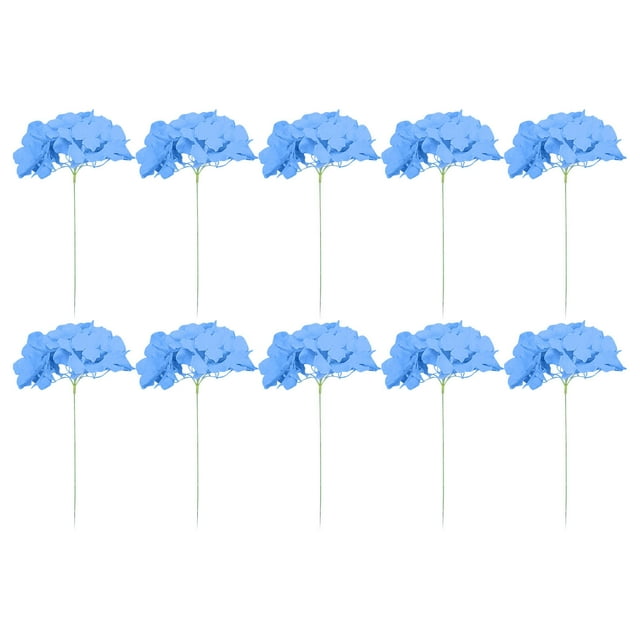 Puntoco Cabeza De Hortensia Simulada Azul Claro Decoración De Flores De Seda tocado Floral De Boda Arco Al Por Mayor Pared De Flores Accesorios De Tiro Hechos A Mano Diy,Decoración Hogareña