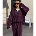thumbnail image 4 of Conjuntos de Chándal de 2 Piezas para Mujer, Sudadera con Capucha y Pantalones Deportivos, Conjunto Deportivo A Juego para Estar en Casa, para Otoño Oscuro S, 4 of 9