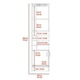 thumbnail image 5 of Modern Bar Cabinet - Nordic Style Liquor Storage with Stemware Rack & Display Shelves, 5 of 5